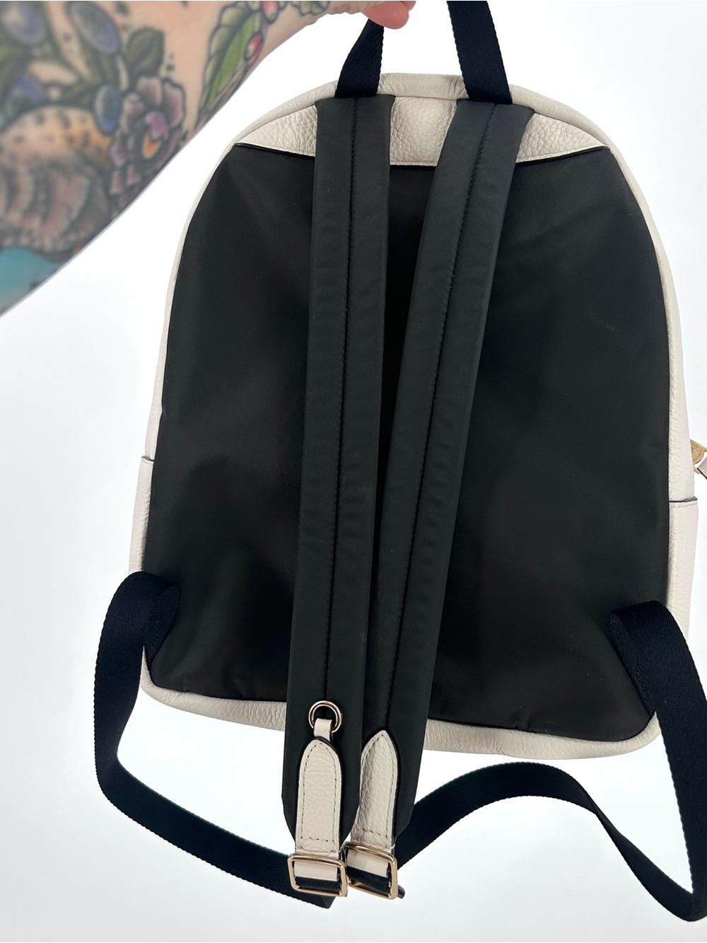 Coach Pebbled Leather Ivory Charlie Backpack Gold Hardware F30550 - Picture 8 of 11